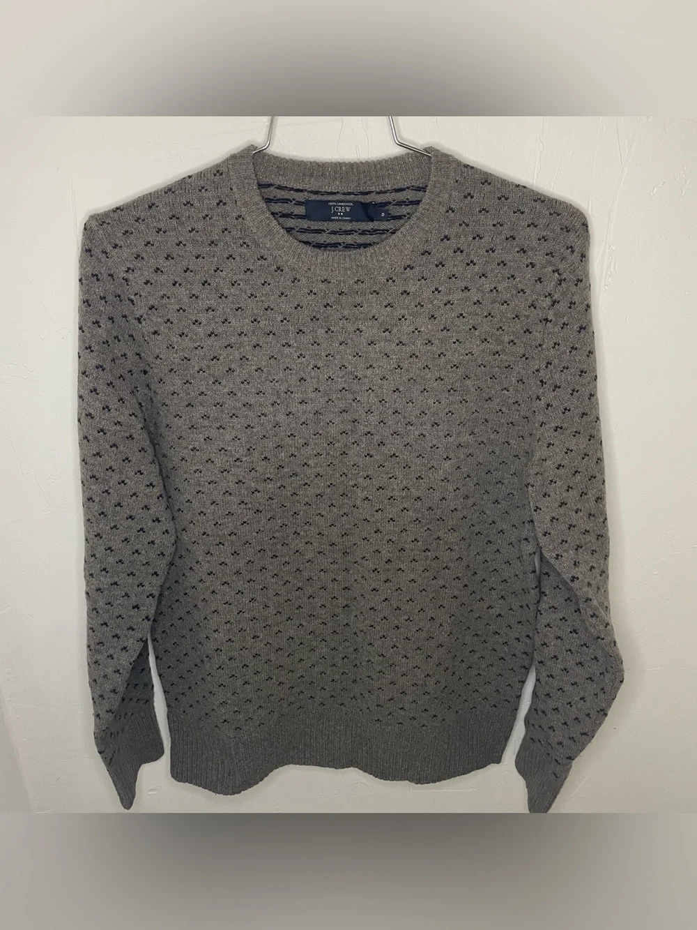 Men’s J.Crew 100% Wool Crew Neck Sweater